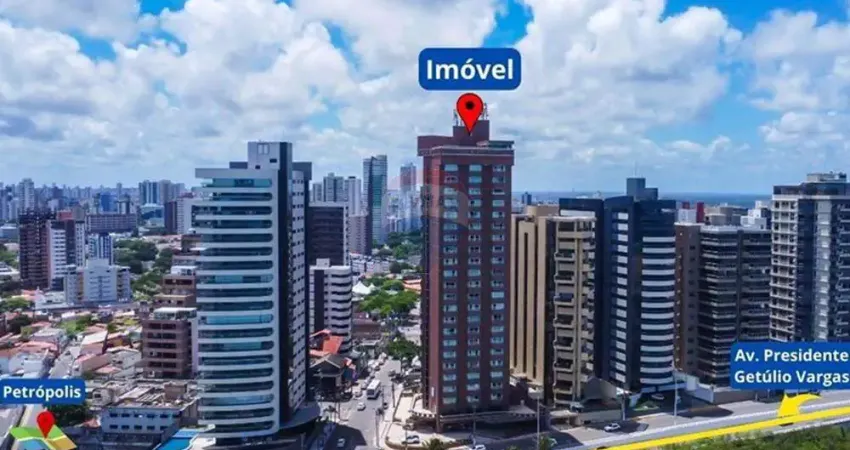 Vendo flat mobiliado no 10º andar com 46m² em areias preta - natal/rn (aceita oferta)