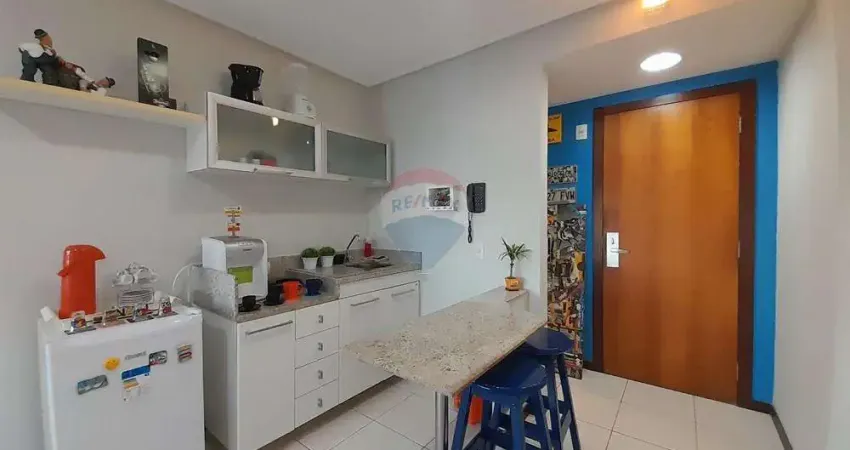 Vendo flat mobiliado no 10º andar com 46m² em areias preta - natal/rn (aceita financiamento)