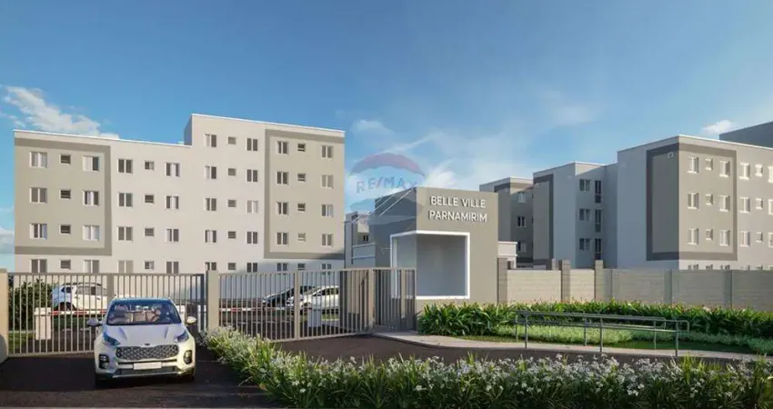 Apartamento com 2/4 no condomínio belle ville - parnamirim/rn (aceita financiamento mcmv)