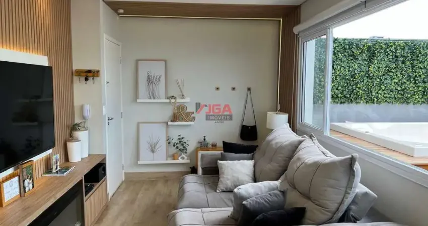 Cobertura com 2 dorm,1 suíte,  Escritório, Área Gourmet , churrasqueira , Ofurô ,  110 metros  Vila Gea
