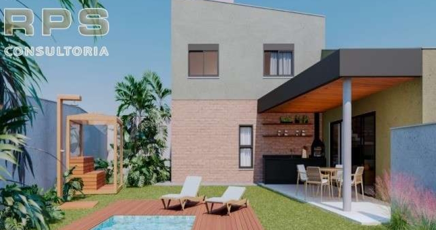 Casa em Condomínio à venda Itapetinga Atibaia - SP, comprar casa nova 03 suítes com closet,  02 home offices , cozinha integrada com a Ilha , Varanda