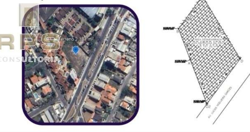 Terreno Comercial com 2181m2 na Alameda Lucas Nogueira Garcez em Atibaia