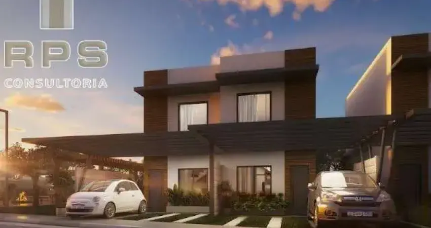 Casa em Condominio em Bom Jesus dos Perdoões , sobrado com 02 dormitórios sendo 01 suite , sala e cozinha integradas , 02 vagas e quintal com 69 m²