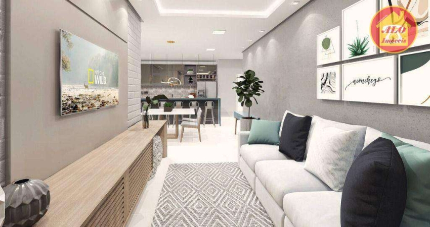 Apartamento à venda, 82 m² por R$ 370.000,00 - Ocian - Praia Grande/SP
