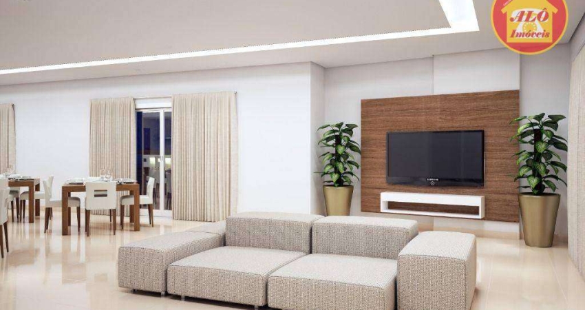 Apartamento com 3 dormitórios à venda, 98 m² por R$ 712.000,00 - Aviação - Praia Grande/SP
