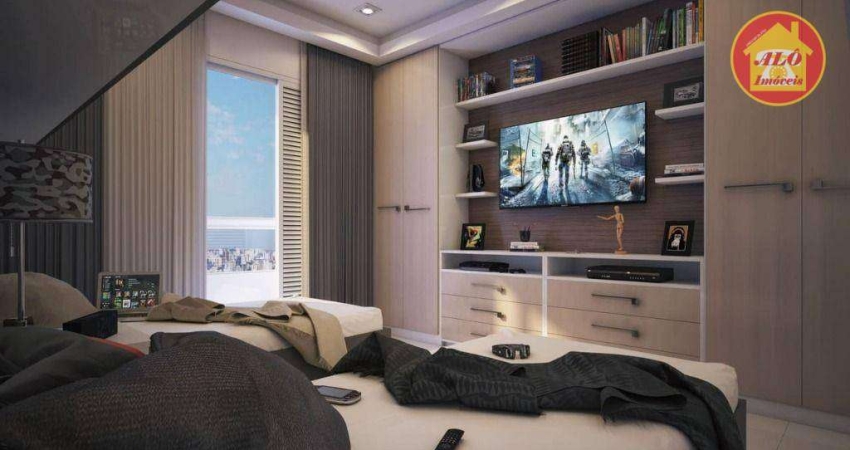 Apartamento com 3 dormitórios à venda, 119 m² por R$ 1.100.000,00 - Vila Guilhermina - Praia Grande/SP
