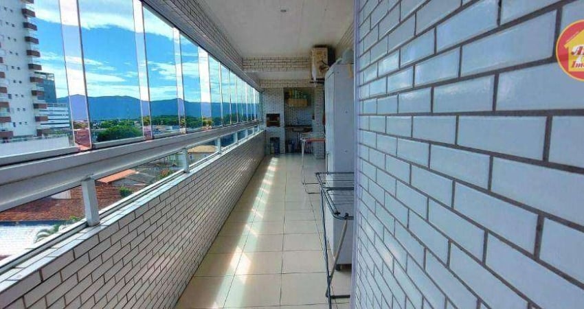 Apartamento com 3 quartos à venda, 102 m² por R$ 590.000 - Vila Guilhermina - Praia Grande/SP