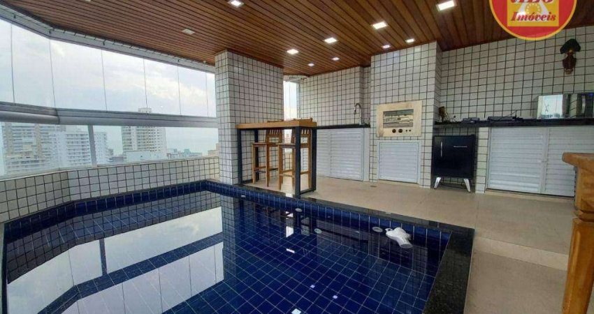 Apartamento com 4 dormitórios à venda, 205 m² por R$ 1.950.000,00 - Canto do Forte - Praia Grande/SP
