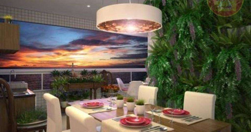 Apartamento com 2 dormitórios à venda, 69 m² por R$ 572.060,80 - Canto do Forte - Praia Grande/SP