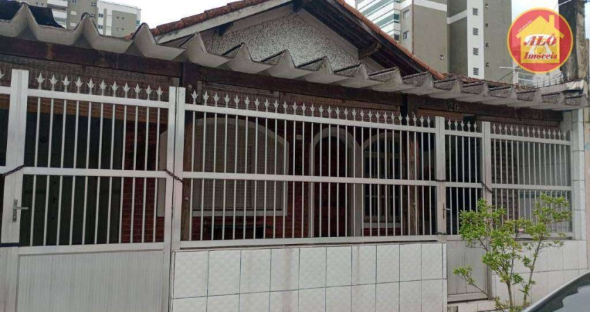 Casa com 3 quartos - lado praia - à venda, 70 m² por R$ 430.000 - Mirim - Praia Grande/SP