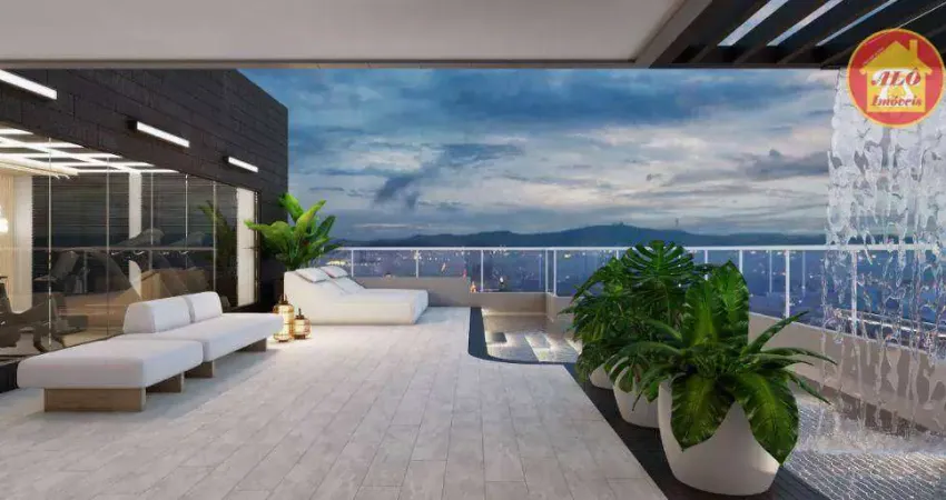 Apartamento Duplex com 2 dormitórios à venda, 97 m² por R$ 899.900 - Canto do Forte - Praia Grande/SP