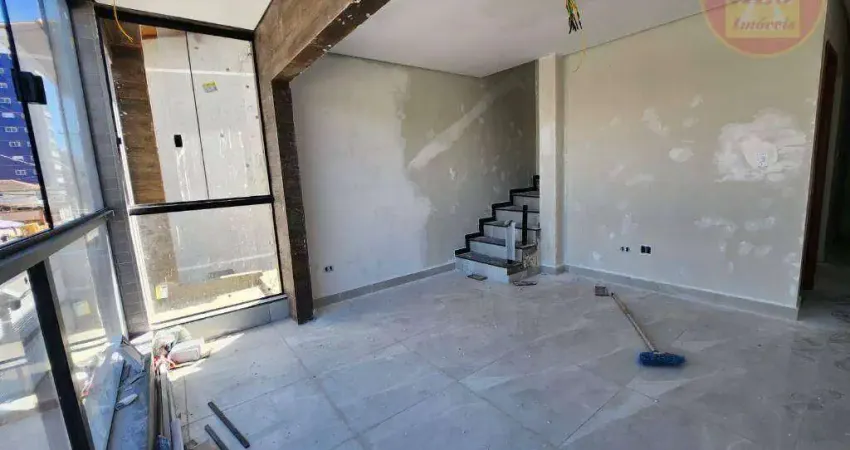 Sobrado com 3 dormitórios à venda, 100 m² por r$ 570.000,00 - vila guilhermina - praia grande/sp