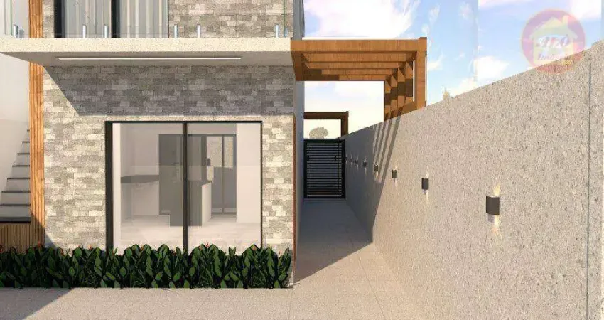 Sobrado com 3 quartos à venda, 134 m² por R$ 1.500.000 - Canto do Forte - Praia Grande/SP
