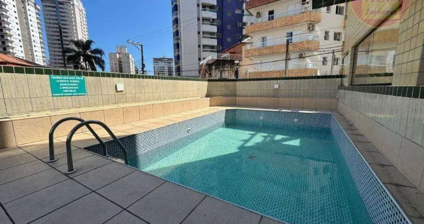 Apartamento com 1 quarto à venda, 47 m² por r$ 340.000 - vila guilhermina - praia grande/sp