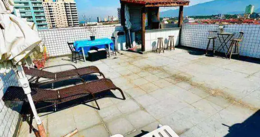 Cobertura com 3 quartos à venda, 180 m² por r$ 428.000 - mirim - praia grande/sp