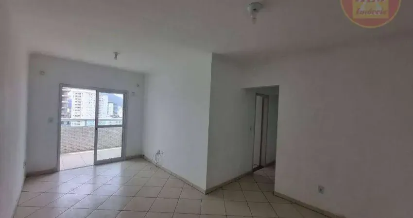 Apartamento com 2 quartos para alugar, 73 m² por r$ 2.980/mês - vila guilhermina - praia grande/sp