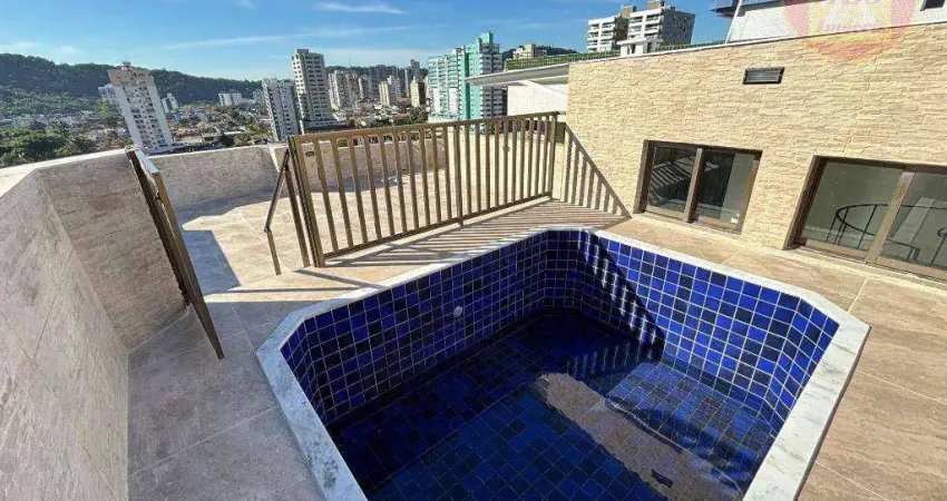 Cobertura com 3 quartos à venda, 200 m² por r$ 1.050.000 - canto do forte - praia grande/sp