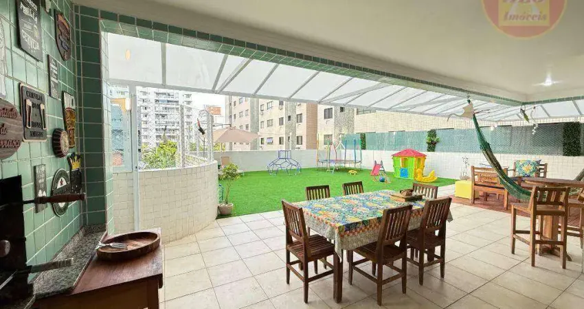 Apartamento com 3 quartos à venda, 279 m² por r$ 1.495.000 - canto do forte - praia grande/sp