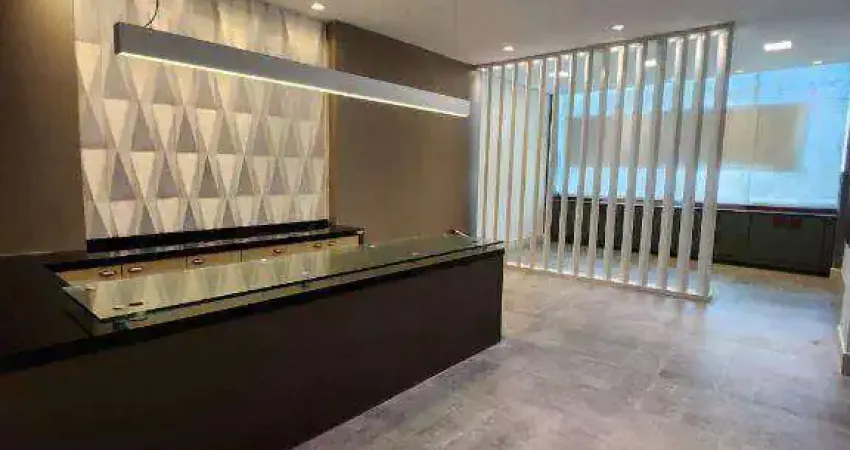 Sala para alugar, 236 m² por r$ 8.000/mês - vila guilhermina - praia grande/sp