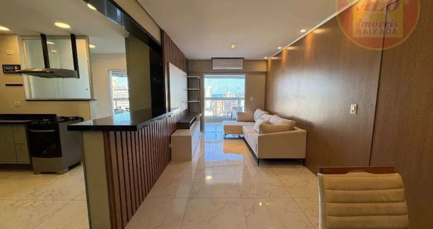 Apartamento com 3 quartos à venda, 148 m² por r$ 1.790.000 - vila guilhermina - praia grande/sp