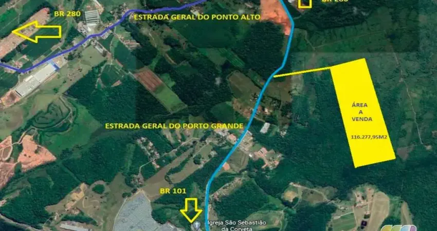 Terreno à venda na Estrada Geral do Porto Grande, Corveta, Araquari