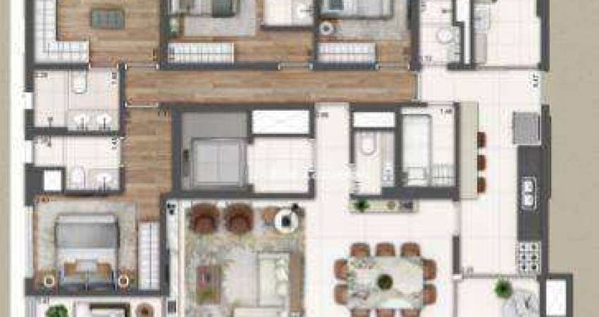 115614 Apartamento com 4 dormitórios à venda, 211 m² por R$ 4.760.174 - Campo Belo - São Paulo/SP