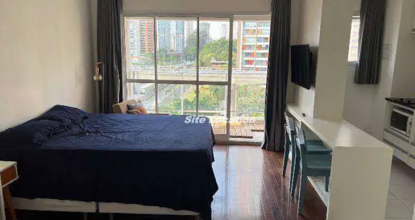 117816 Apartamento com 1 dormitório à venda, 35 m² por R$ 480.000 - Brooklin - São Paulo/SP