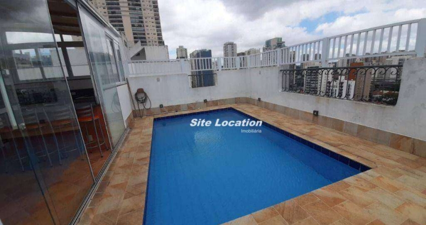 117161 Desfrute de um Duplex na Cobertura com Piscina no Coração do Brooklin.