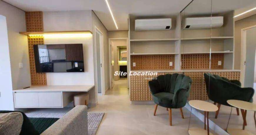 120974 Apartamento com 2 dormitórios para alugar, 59 m² por R$ 8.400/mês - Brooklin - São Paulo/SP