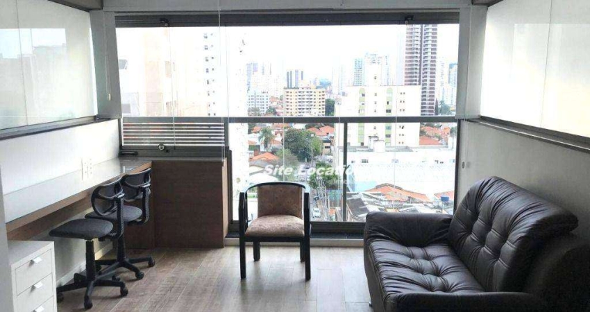 121413 Apartamento com 1 dormitório para alugar, 29 m² por R$ 3.690/mês - Brooklin - São Paulo/SP