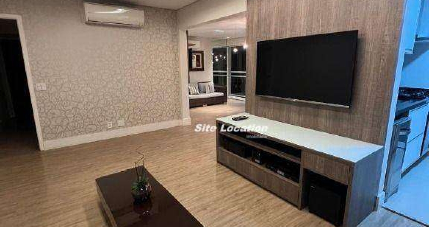120977 - Apartamento mobiliado com Varanda Envidraçada e ar-condicionado em todos os ambientes em condomínio com lazer completo