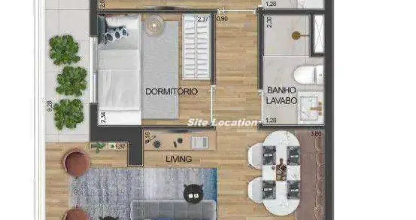 Apartamento com 2 quartos à venda na Avenida Morumbi, Brooklin, São Paulo