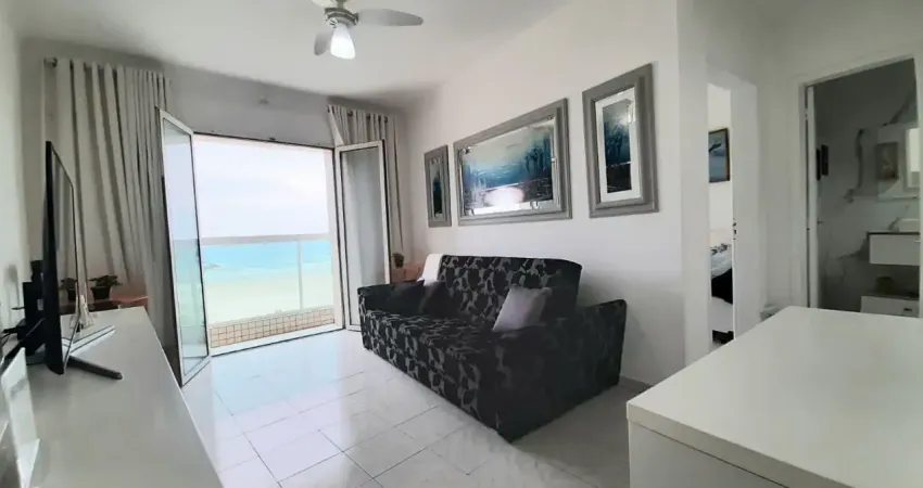 Apartamento 1 dormitório/sala/cozinha/lavanderia/banheiro/varanda/vista mar total e livre