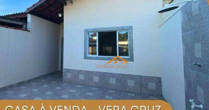 Casa com 3 dormitórios à venda, 91 m² por R$ 350.000 - Vera Cruz - Mongaguá/SP