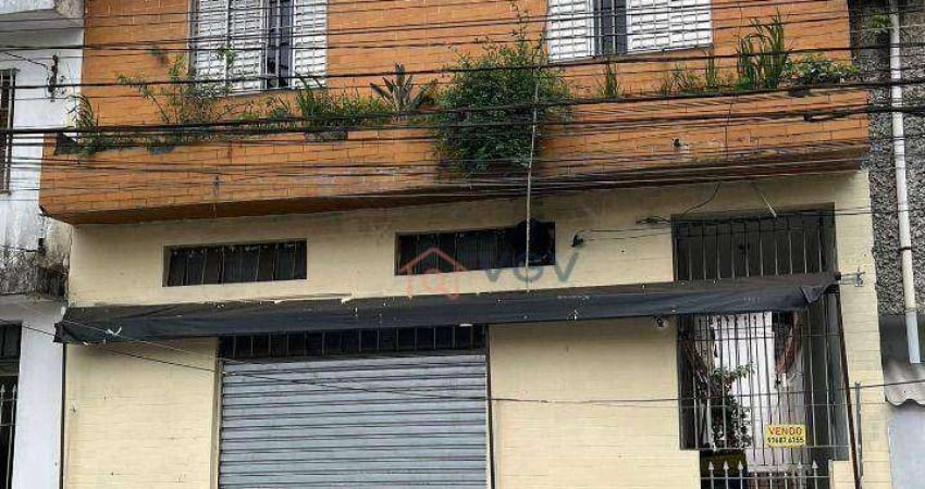 Oportunidade para renda: Terreno com 2 casas e 1 salão comercial  à venda,  - Jardim Clímax - São Paulo/SP