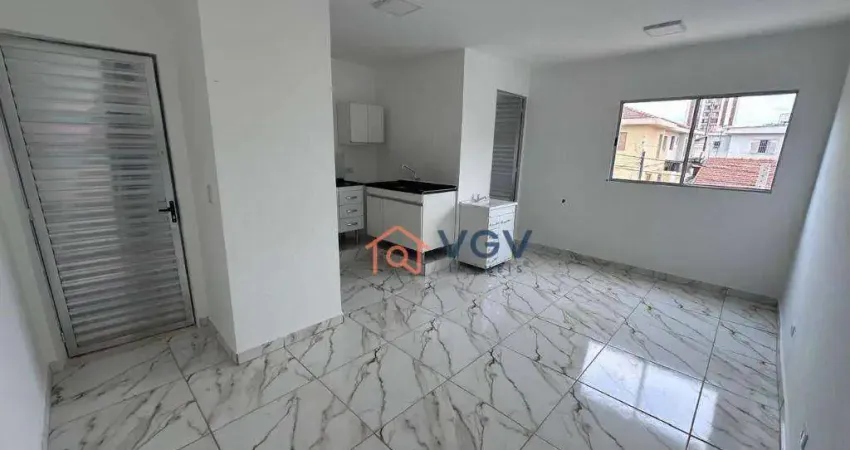 Kitnet para alugar, 24 m² por R$ 1.620,00/mês - Jabaquara - São Paulo/SP