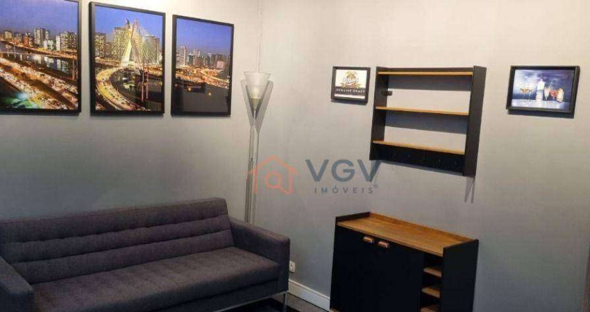 Apartamento com 1 dormitório para alugar, 38 m² por R$ 4.500/mês - Paraíso - São Paulo/SP