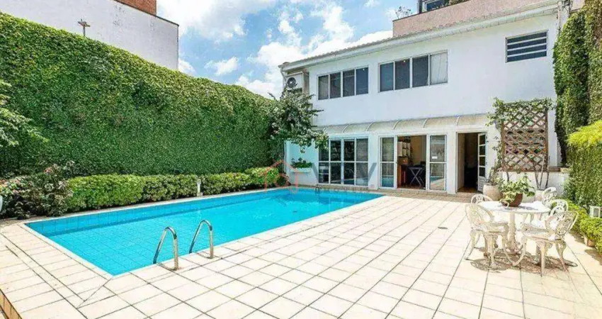 Espetacular casa 4 quartos, suite, 4 vagas, piscina, quintal - Brooklin