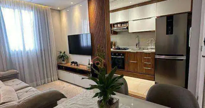 Apartamento 45m² 2 quartos, 1 vaga, semi-mobiliado - jardim maria estela