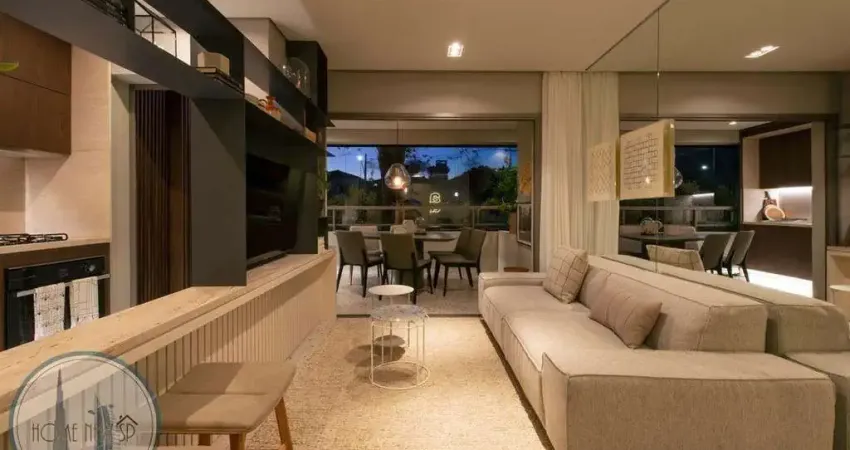 Apartamento para venda em são paulo, brooklin paulista, 2 dormitórios, 1 suíte, 2 banheiros, 1 vaga