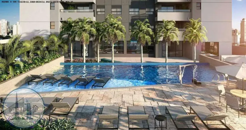 Apartamento para venda em são paulo, brooklin paulista, 2 dormitórios, 1 suíte, 2 banheiros, 1 vaga