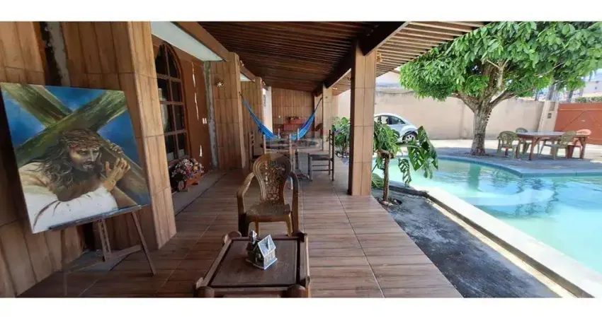 'residência com espaço de lazer, área gourmet e localização privilegiada no bairro de capim macio