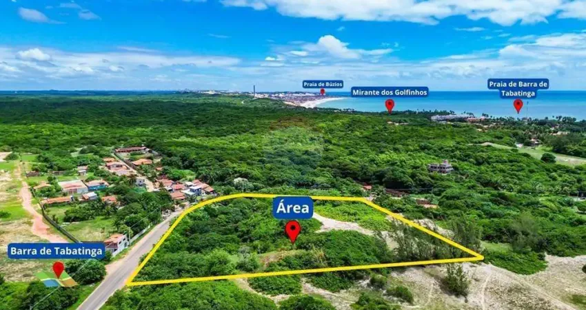 Terreno à venda com vista para o mar na barra de tabatinga  16.327 m² na rn-063