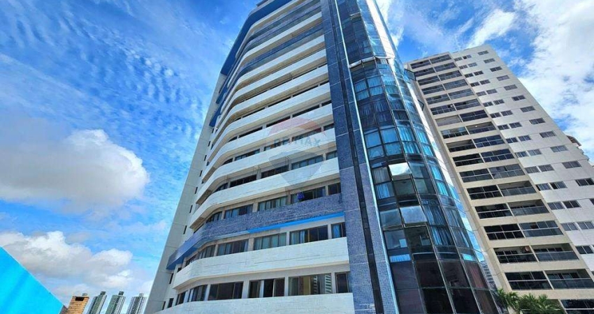Apart. mobiliado no Cristallo Resl. em Ponta Negra, andar alto, vista mar e Morro do Careca