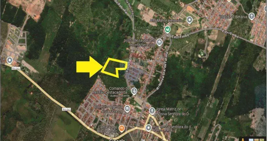 ÁREA  A VENDA NO CENTRO DE NÍSIA FLORESTA NO RIO GRANDE DO NORTE