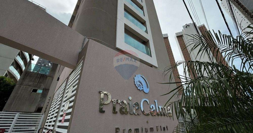 Praia Calma Flat  – Apartamento com 2 Quartos, 1 suíte,  Mobiliado  e com Vista Mar em Ponta Negra!
