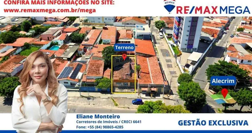 Terreno 12x35m (443m²) – rua olinto meira - alecrim r$ 350.000,00