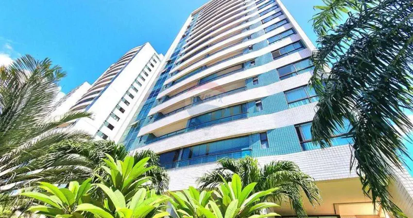 Apt. de 123 m² no cond. bossa nova, lazer completo, andar alto, lado sombra
