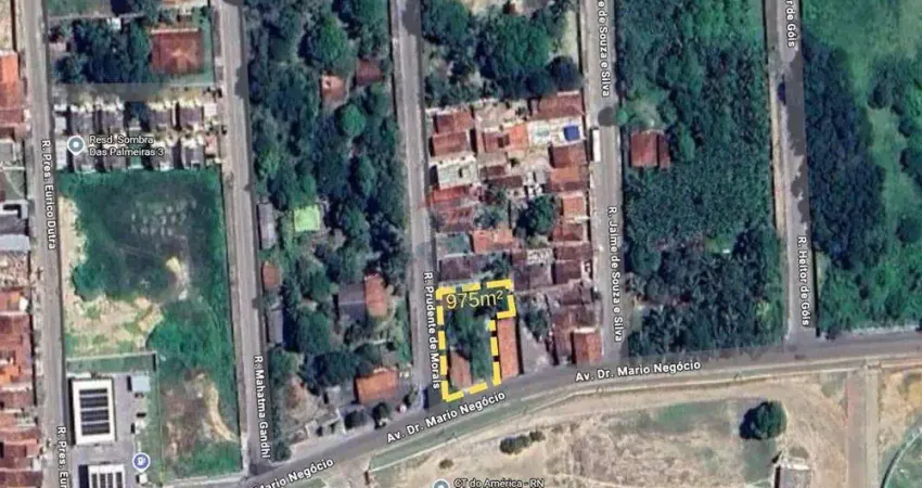 Terreno à venda – 975 m² – em frente ao ct do américa, av. dr. mário negócio - santa tereza
