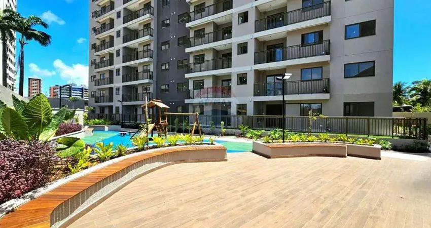 Apart. novo no Cond. Mood Parque das Dunas em Capim Macio, 2 dorms. c/ suíte, lazer completo